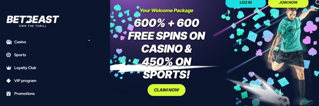 BetBeast bonus