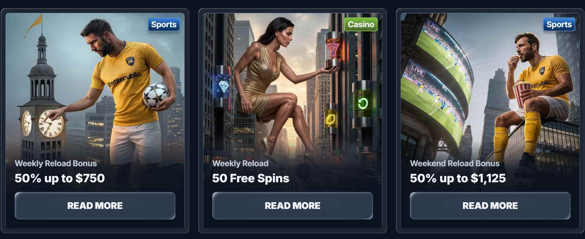 BetRepublic bonuses