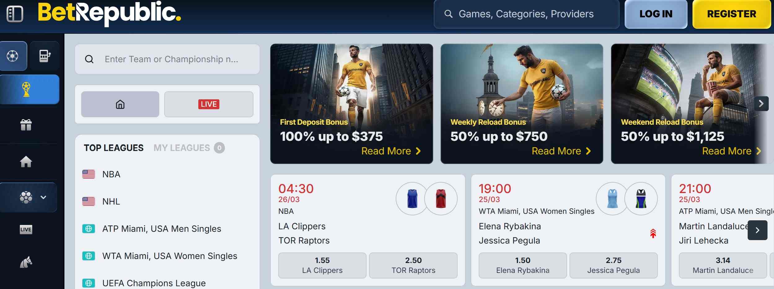 BetRepublic sportsbook