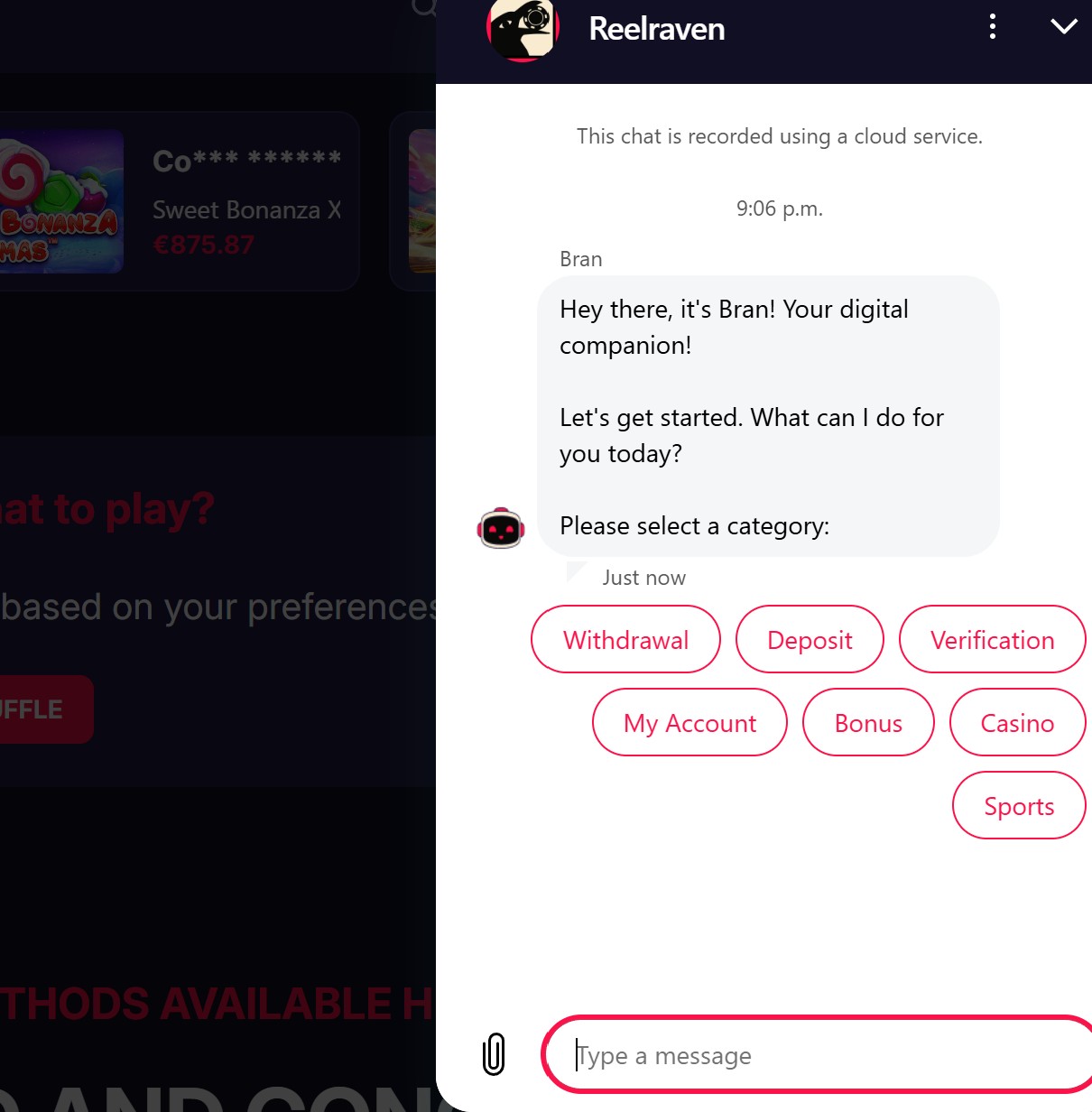 Reel Raven support